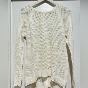 Michael Kors Mesh Knitted Buttoned Sweater Size S